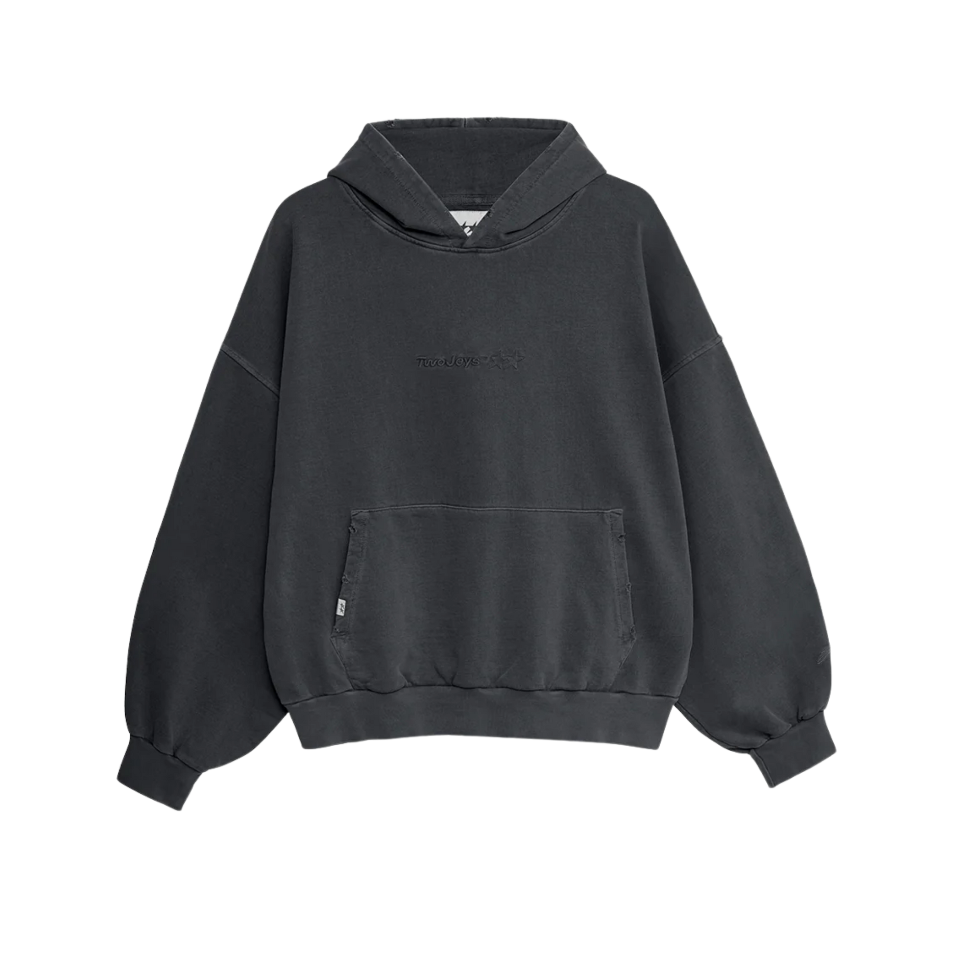 Stone Washed Black Icon Hoodie