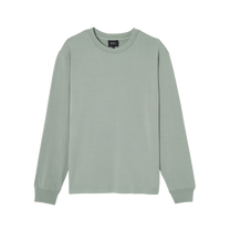 t-shirt manches long apc hiver 26 vert grise