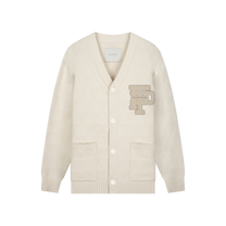 Varsity Cardigan Antique White