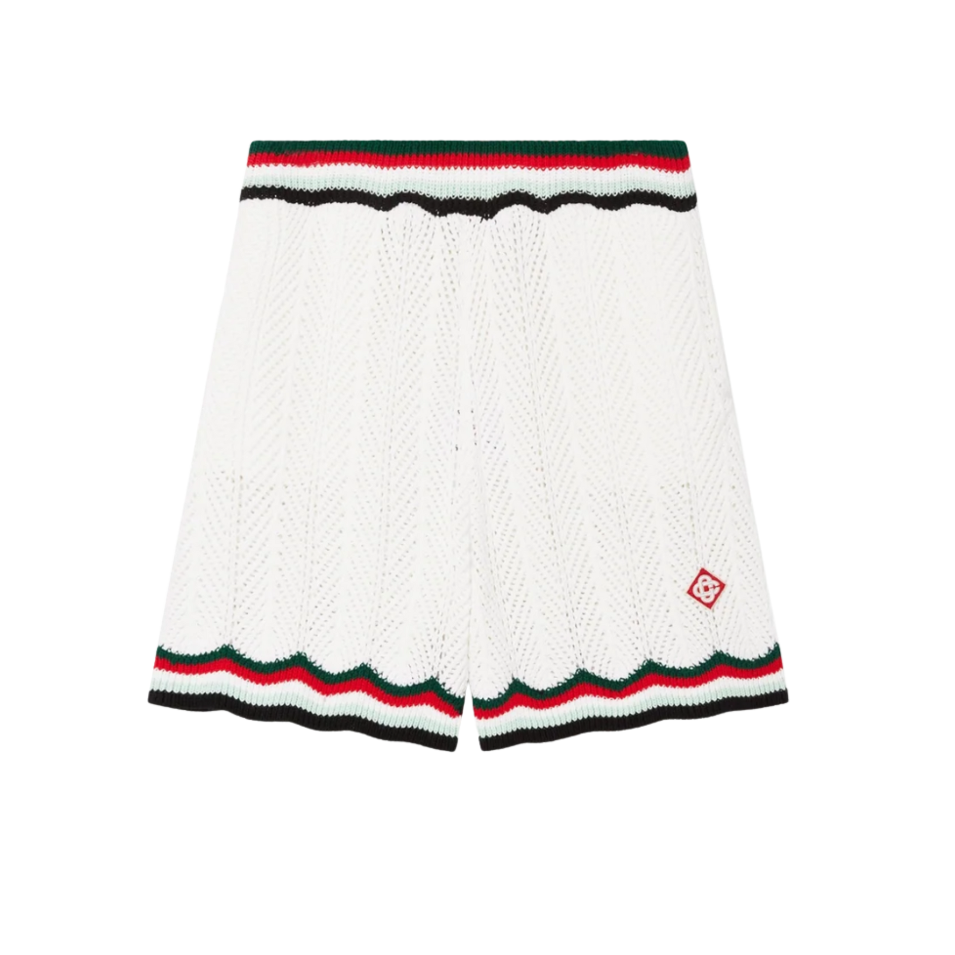 Cotton Chevron Crochet Shorts