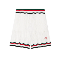 Cotton Chevron Crochet Shorts