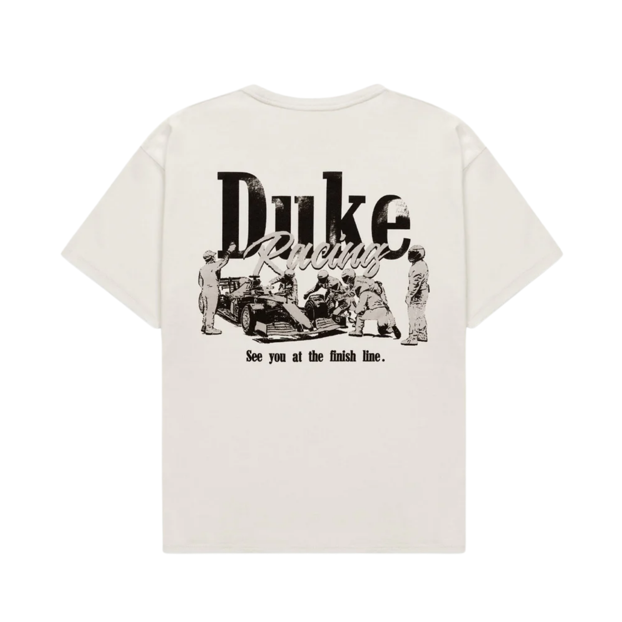 DR Grey Pit Stop Vintage White T-Shirt