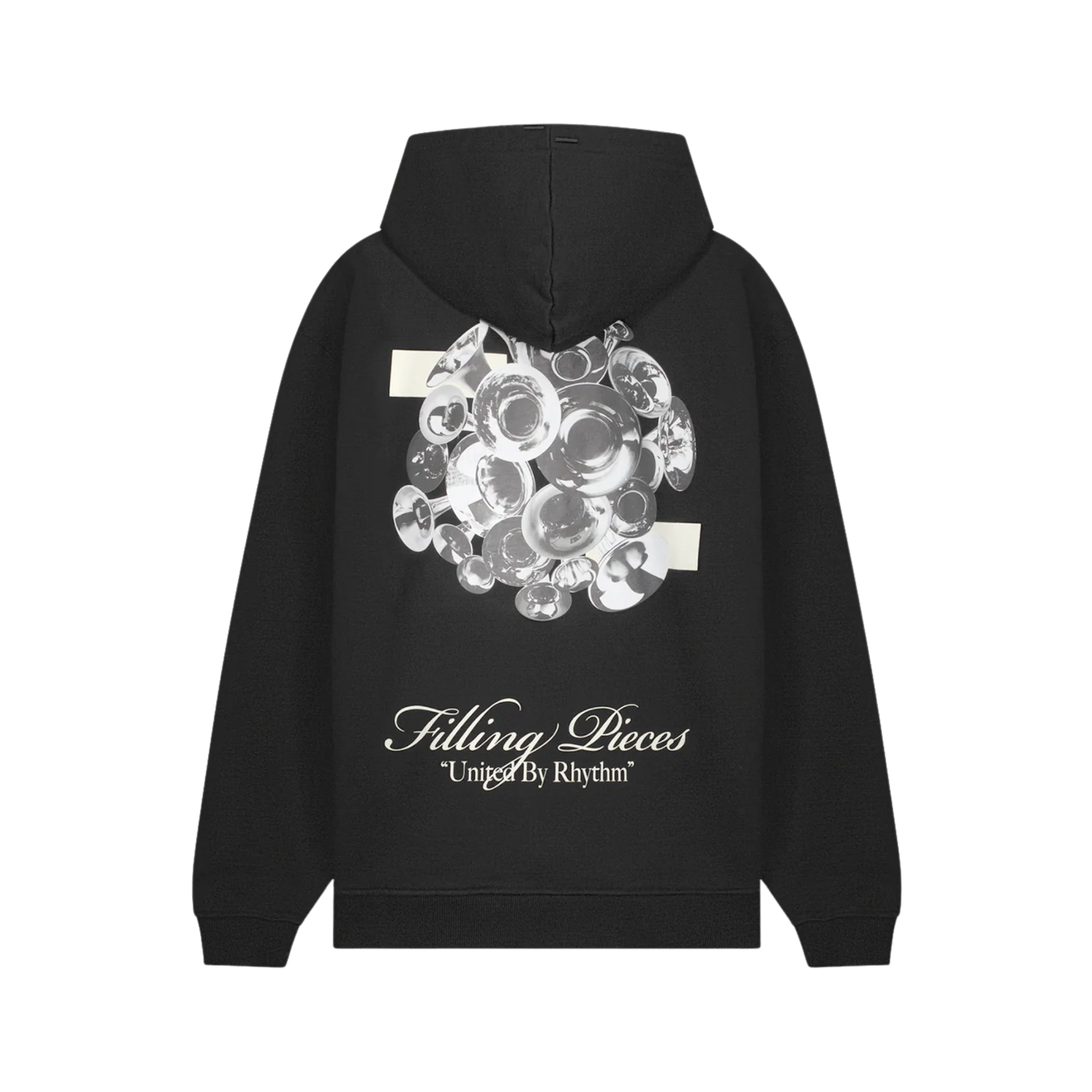 Zip Hoodie Bouquet Black