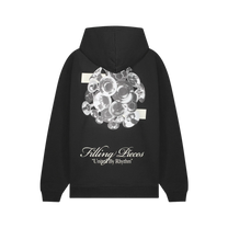 Zip Hoodie Bouquet Black