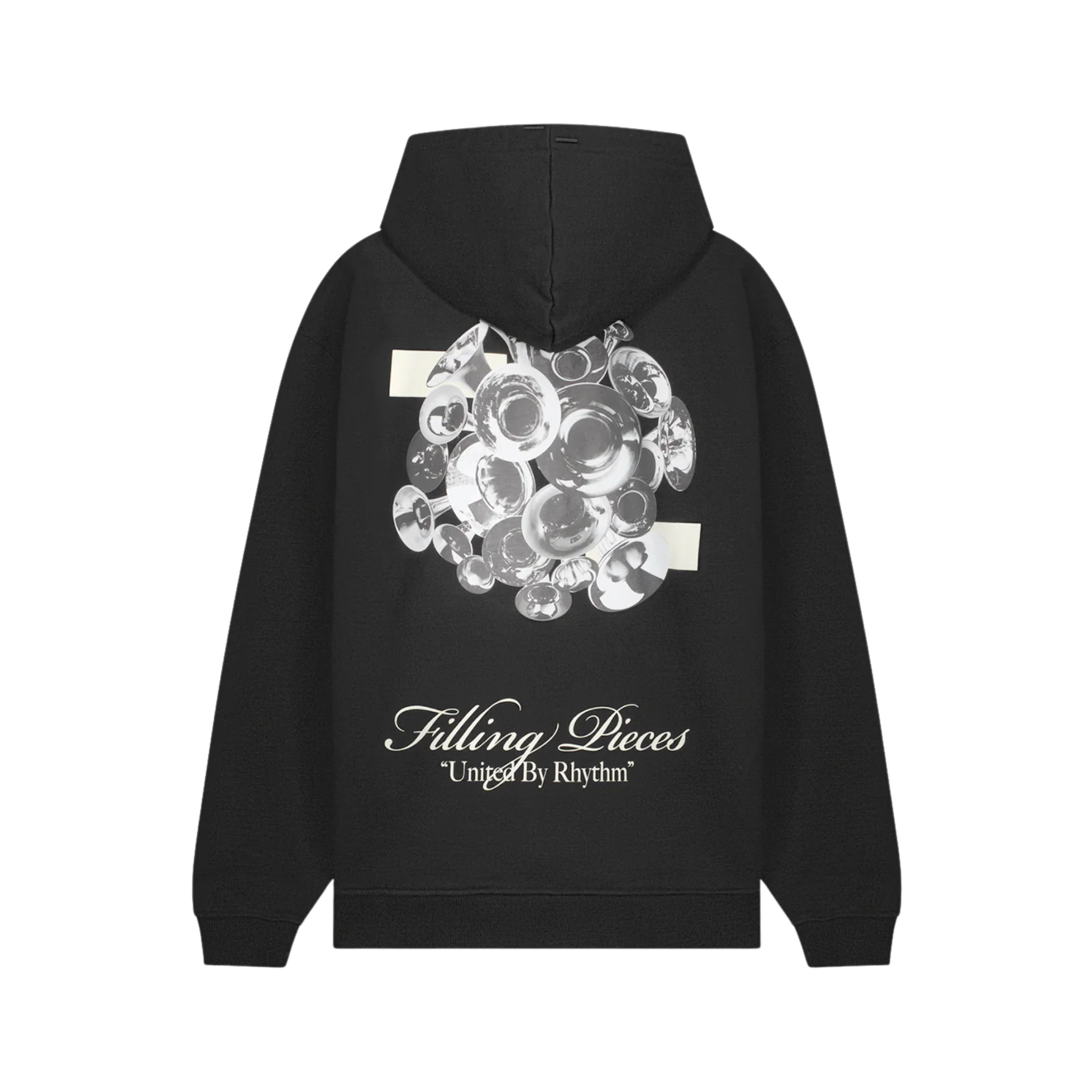 Zip Hoodie Bouquet Black