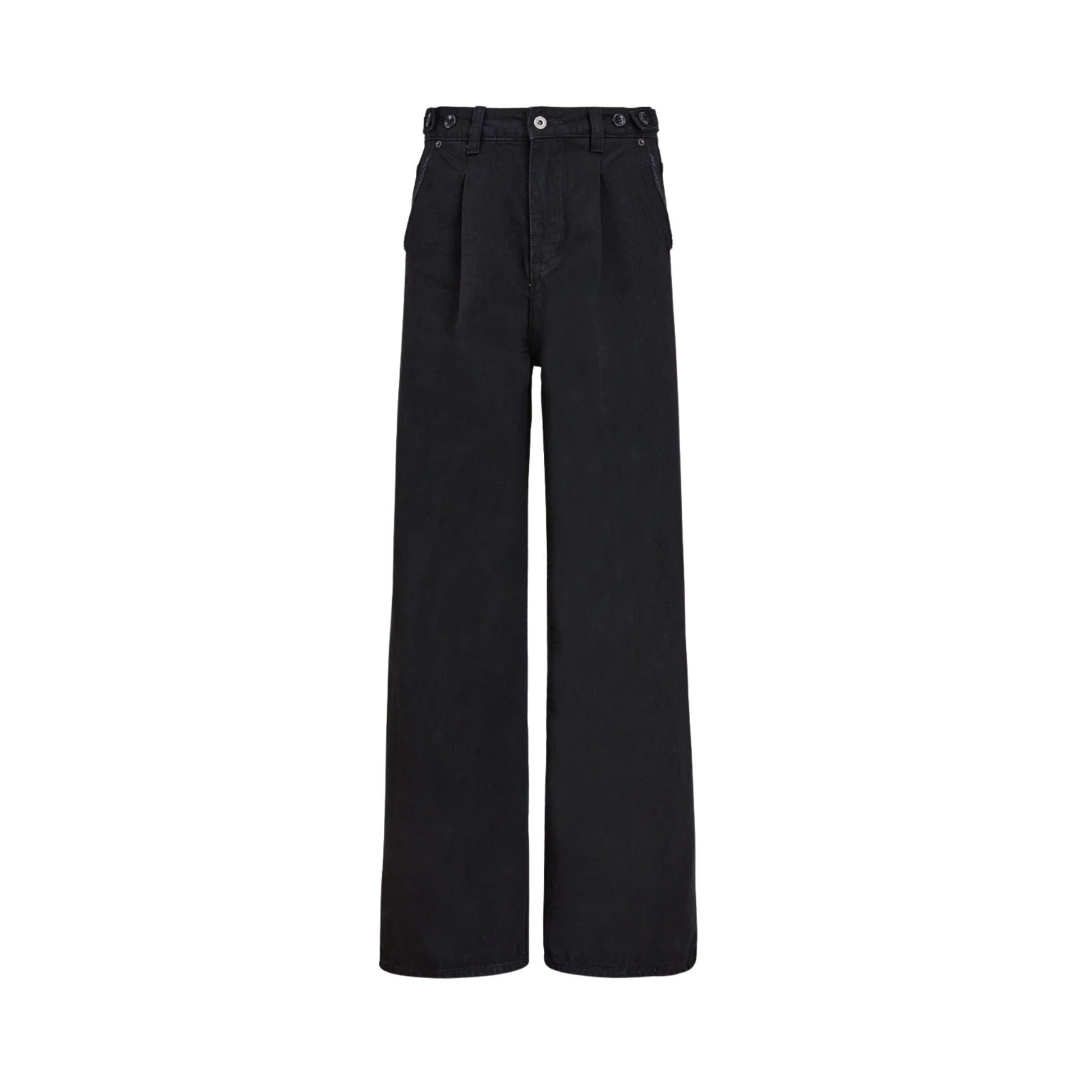 Pleated Relaxed Fit Jeans VINTAGE BLACK