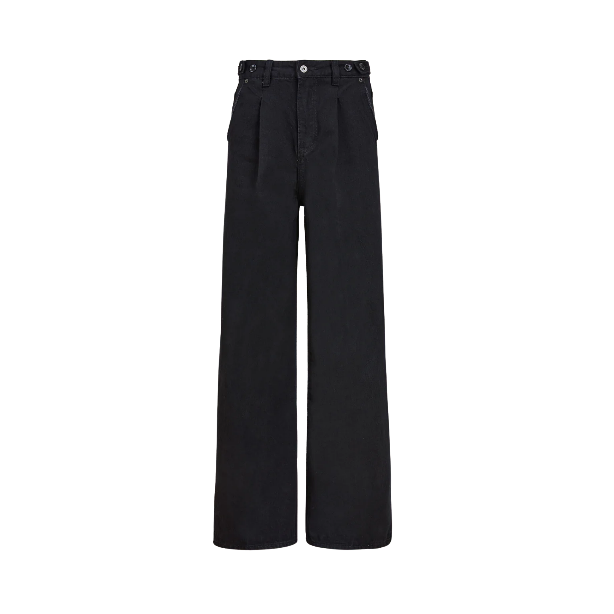 Pleated Relaxed Fit Jeans VINTAGE BLACK