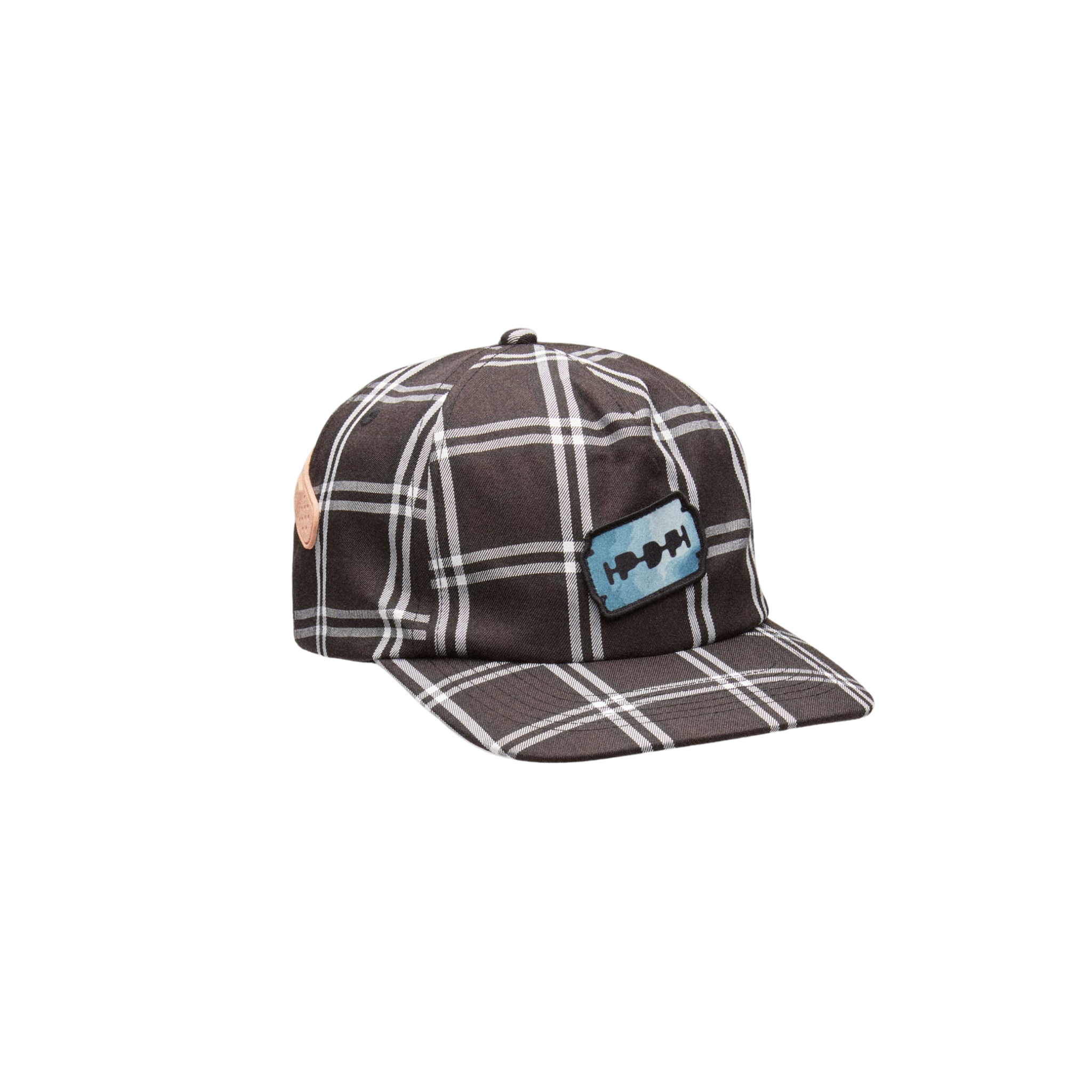 BASEBALL CAP CHECK BLACK