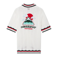 Cotton Montagne Ondulee Short Sleeve Crochet Shirt