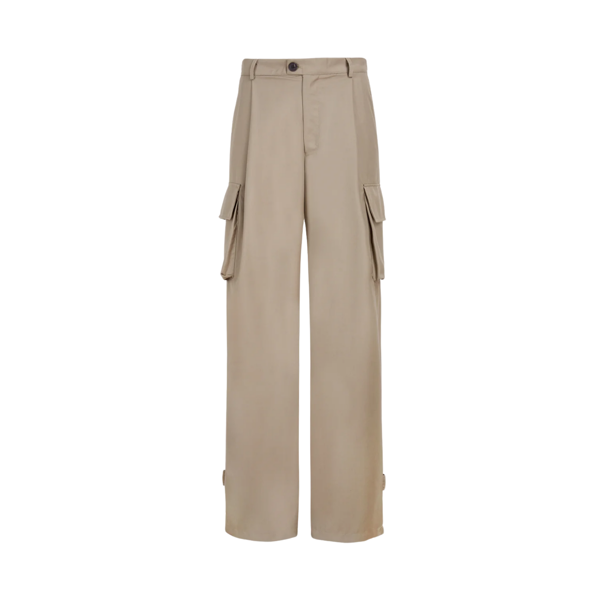 Pleated Cargo Pants KHAKI