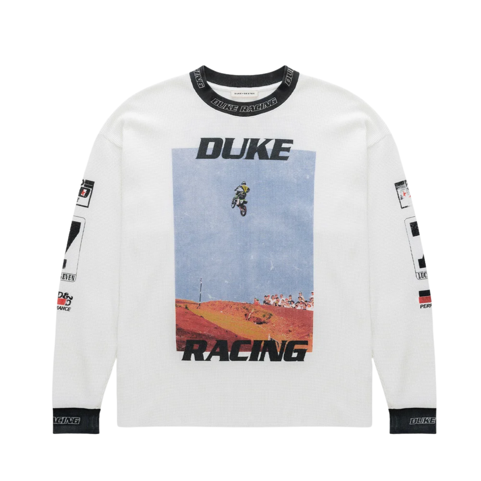 DR Motocross Vintage White Waffle Top