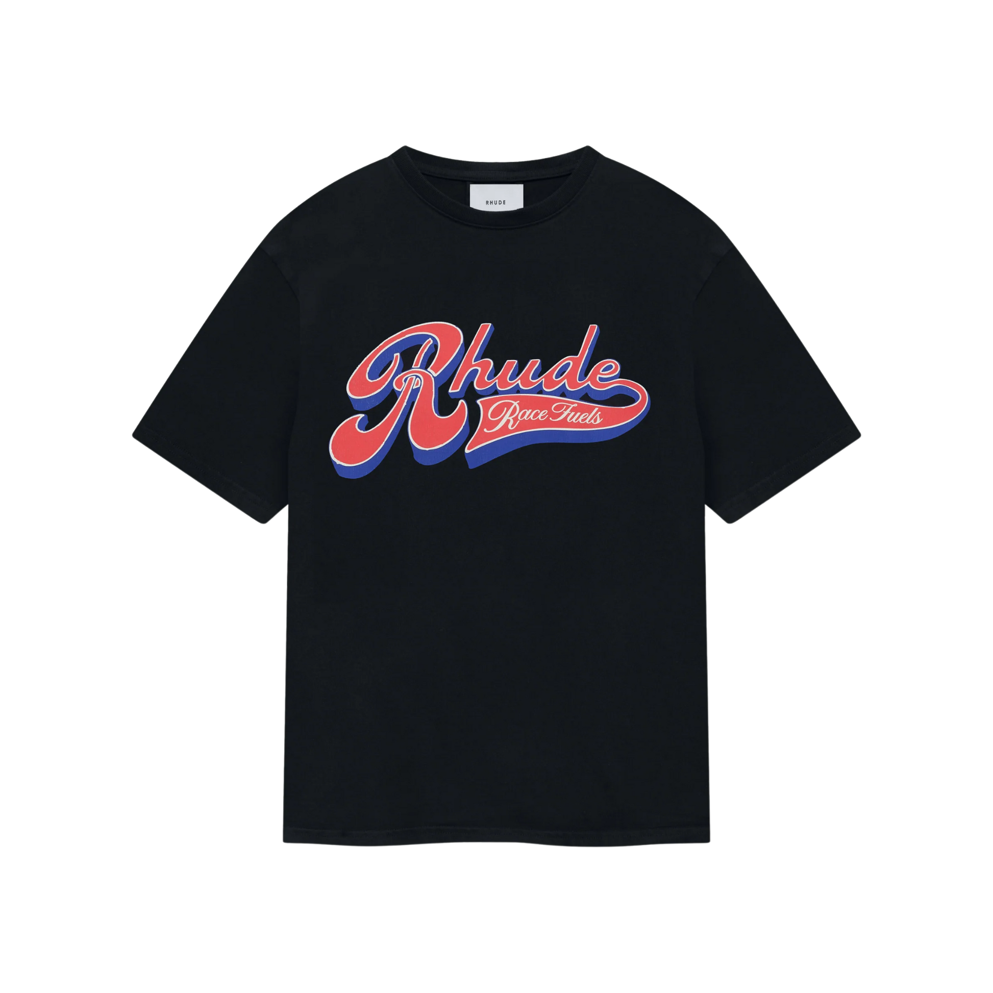 RHUDE PIT STOP TEE VINTAGE BLACK