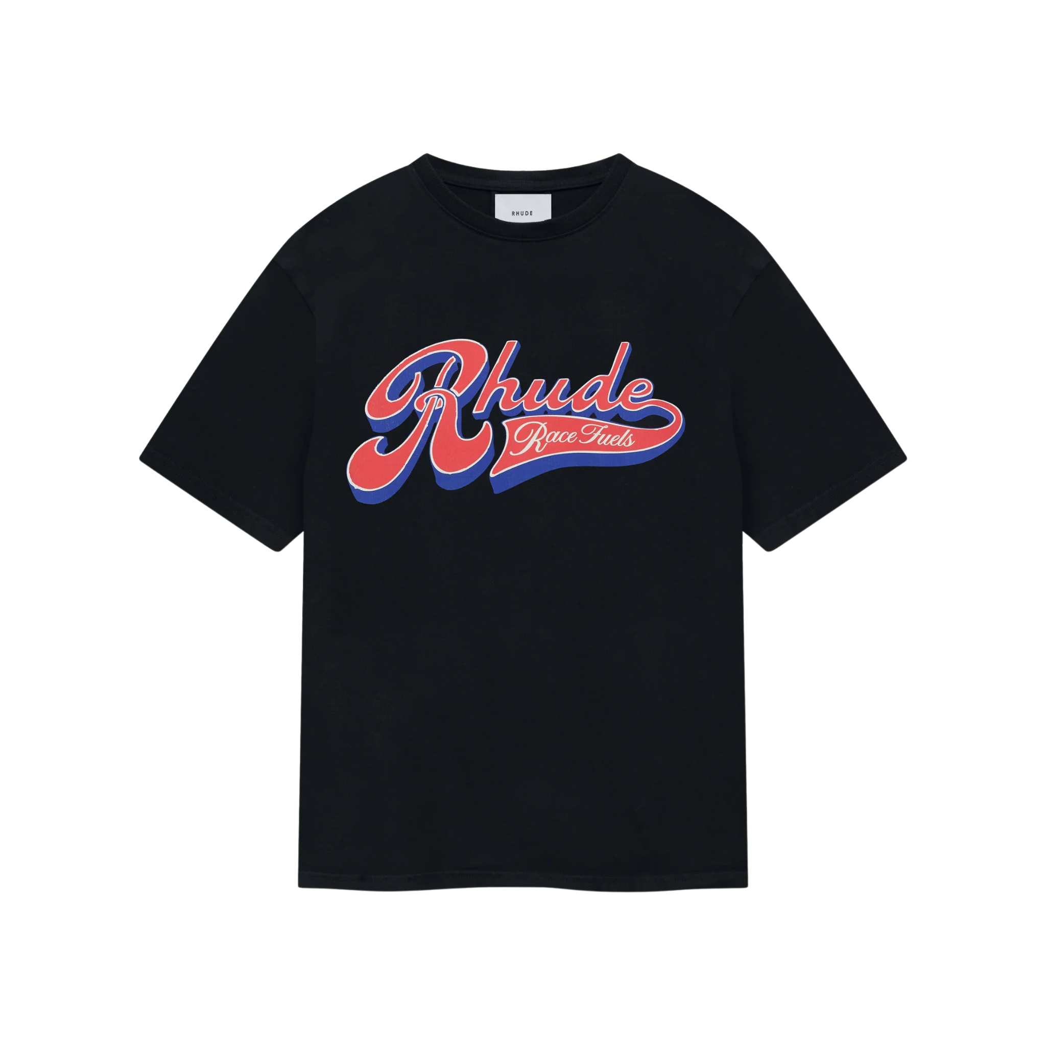 RHUDE PIT STOP TEE VINTAGE BLACK