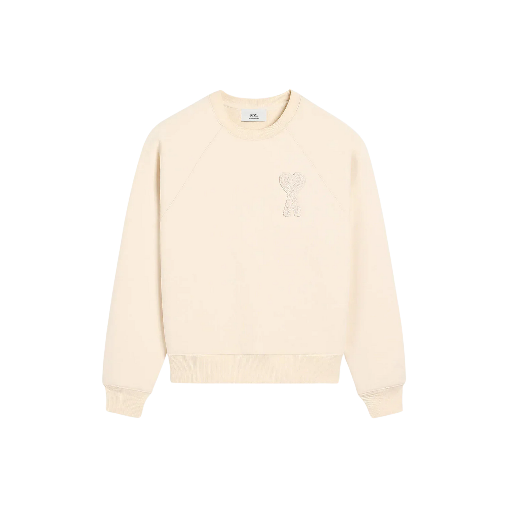 Sweatshirt Ami De Coeur Beige Patch