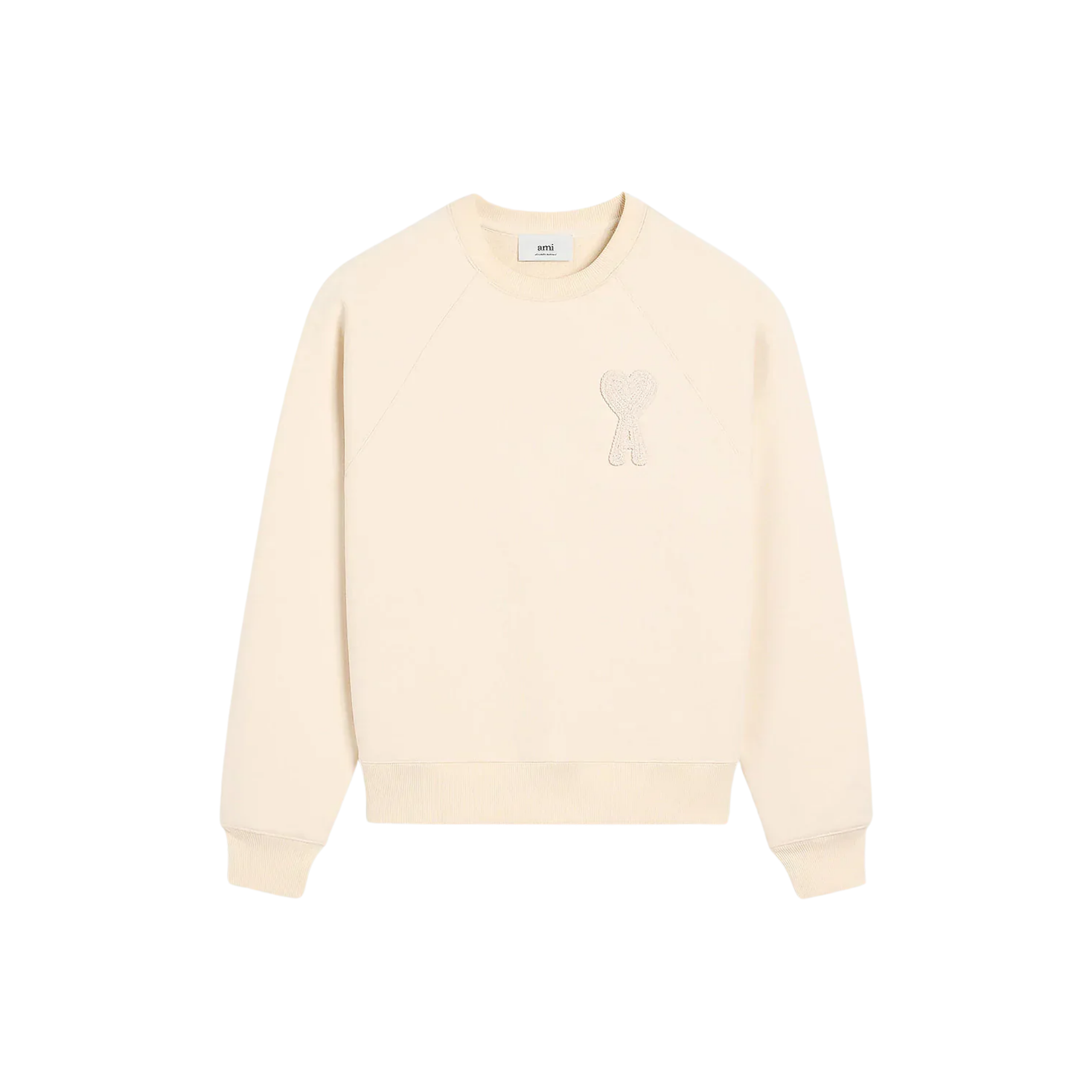 Sweatshirt Ami De Coeur Beige Patch