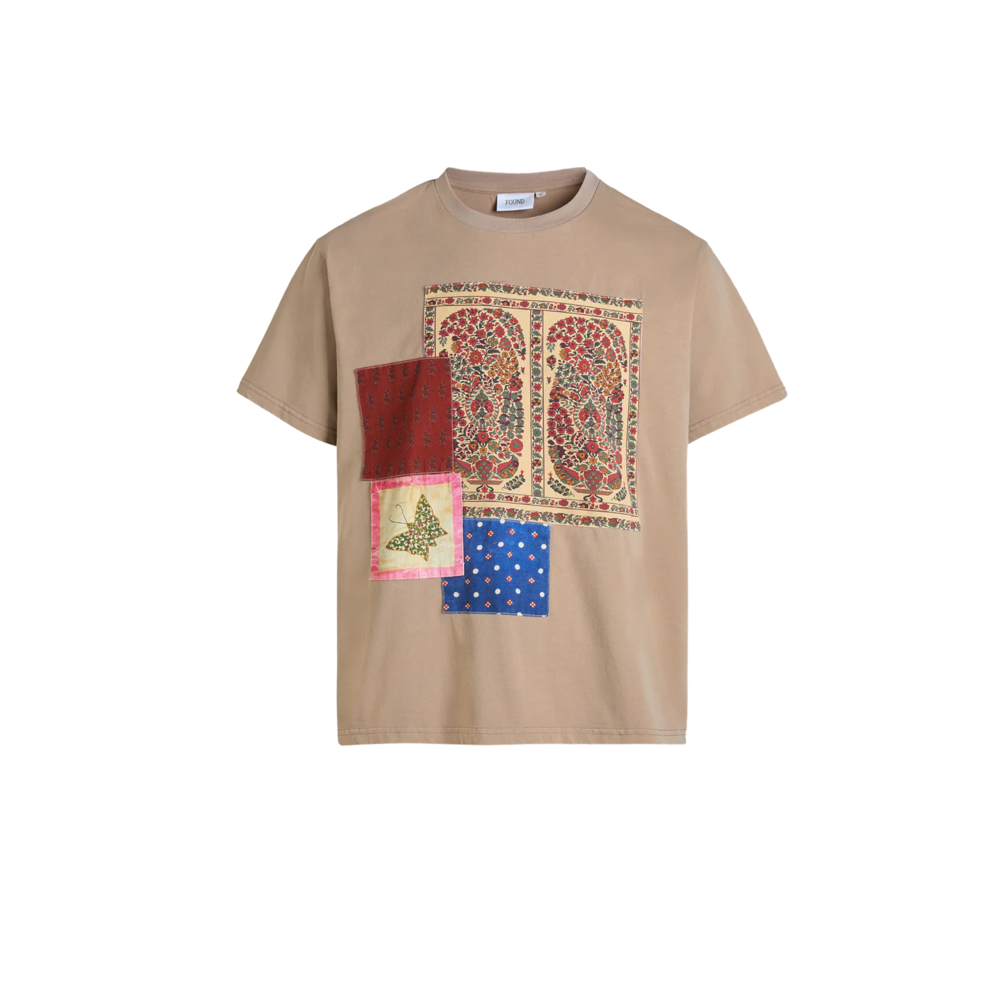 Patchwork Tee - Sand