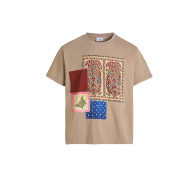 Patchwork Tee - Sand
