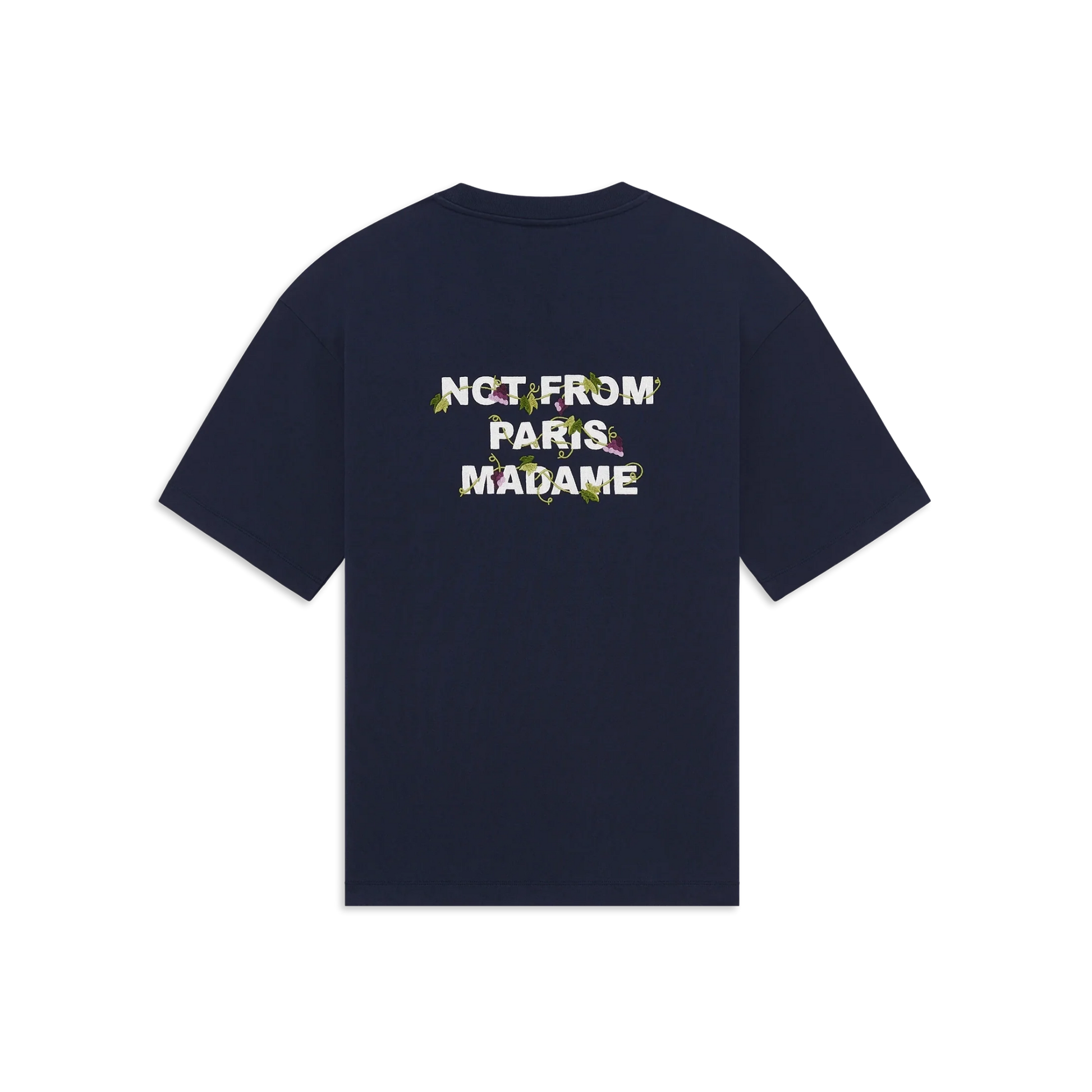 Vine Embroidered Slogan T-shirt