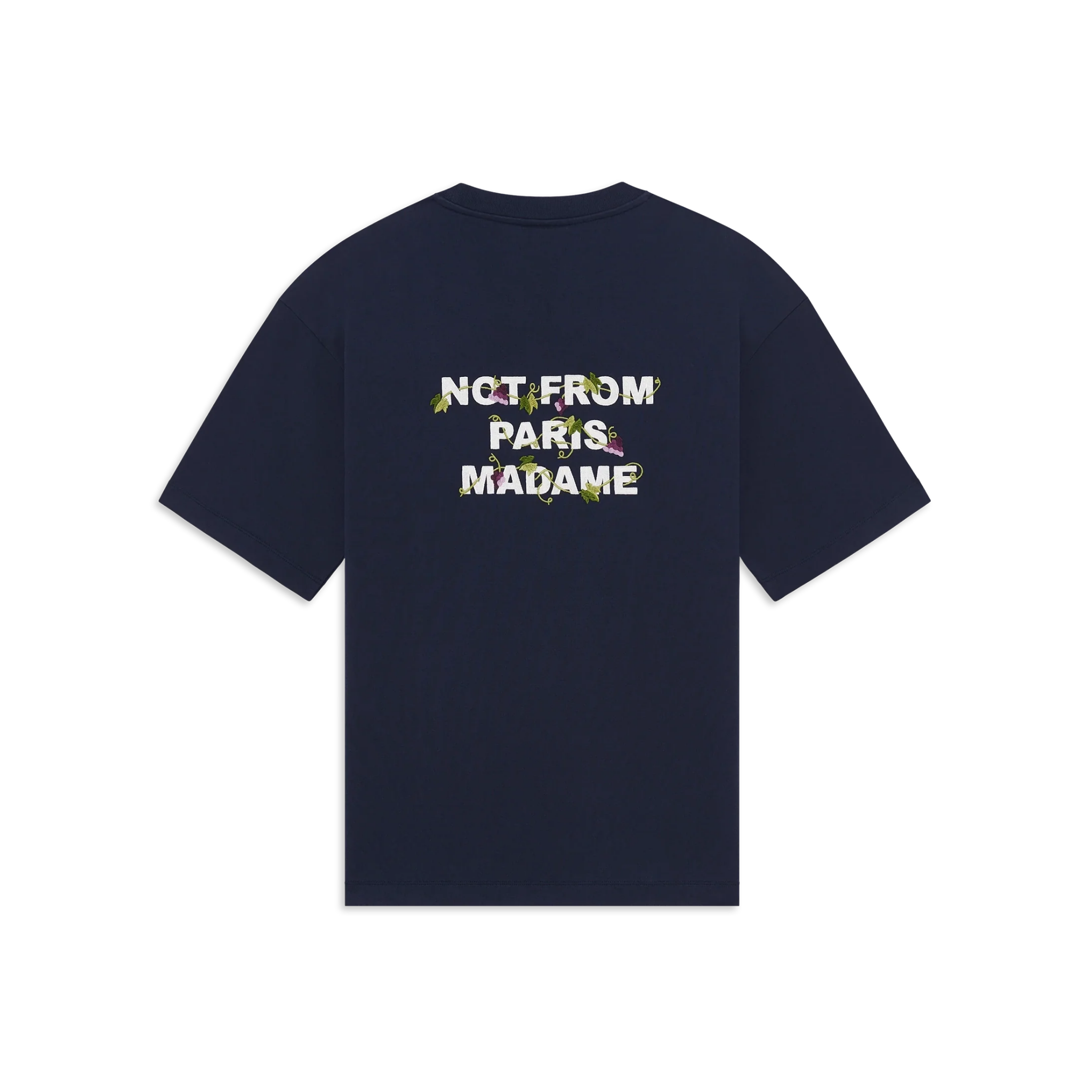 Vine Embroidered Slogan T-shirt
