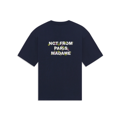 Vine Embroidered Slogan T-shirt