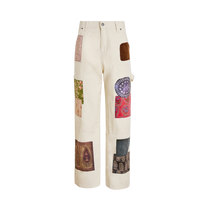 Canvas Washed Tapestry Pants Vintage Cream