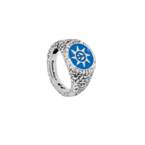 Enameled Peace Out Ring 20