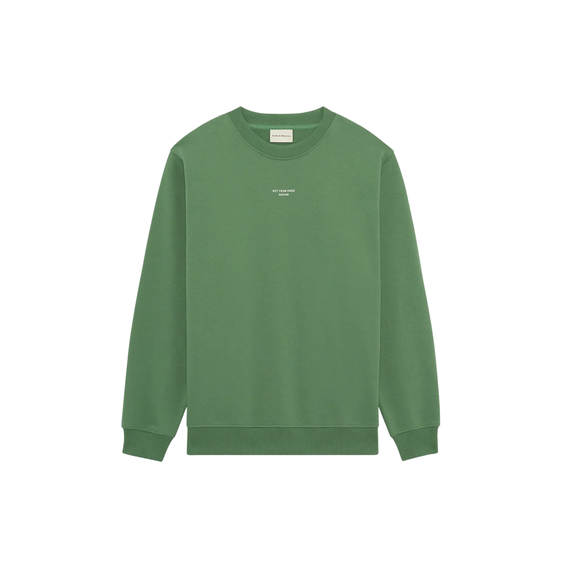 Le Sweatshirt Slogan Classique Green