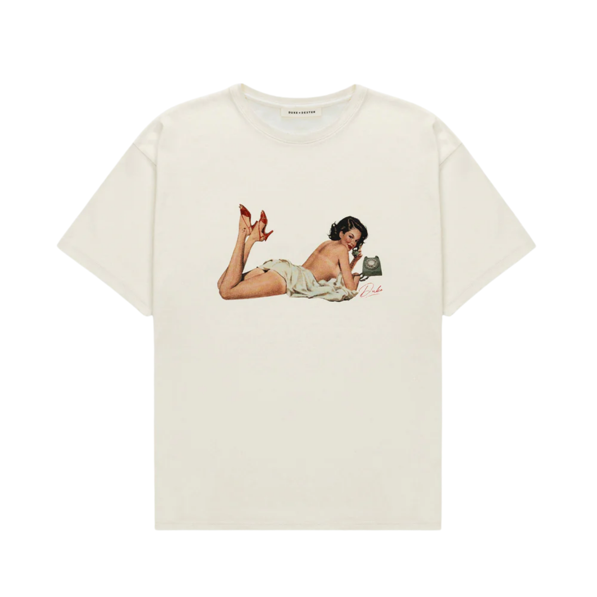 PIN UP VINTAGE WHITE T-SHIRT