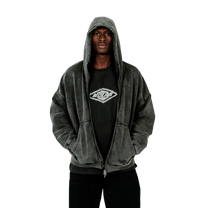 Kolab Black Zip-Up Hoodie