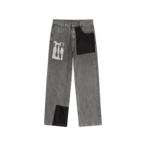 Sun Faded Denim Running Man Jeans Grey