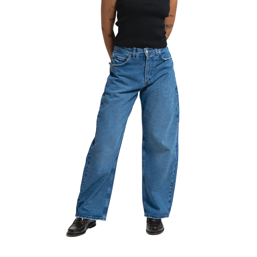 LOOFA IKON FLOWER DENIM PANTS