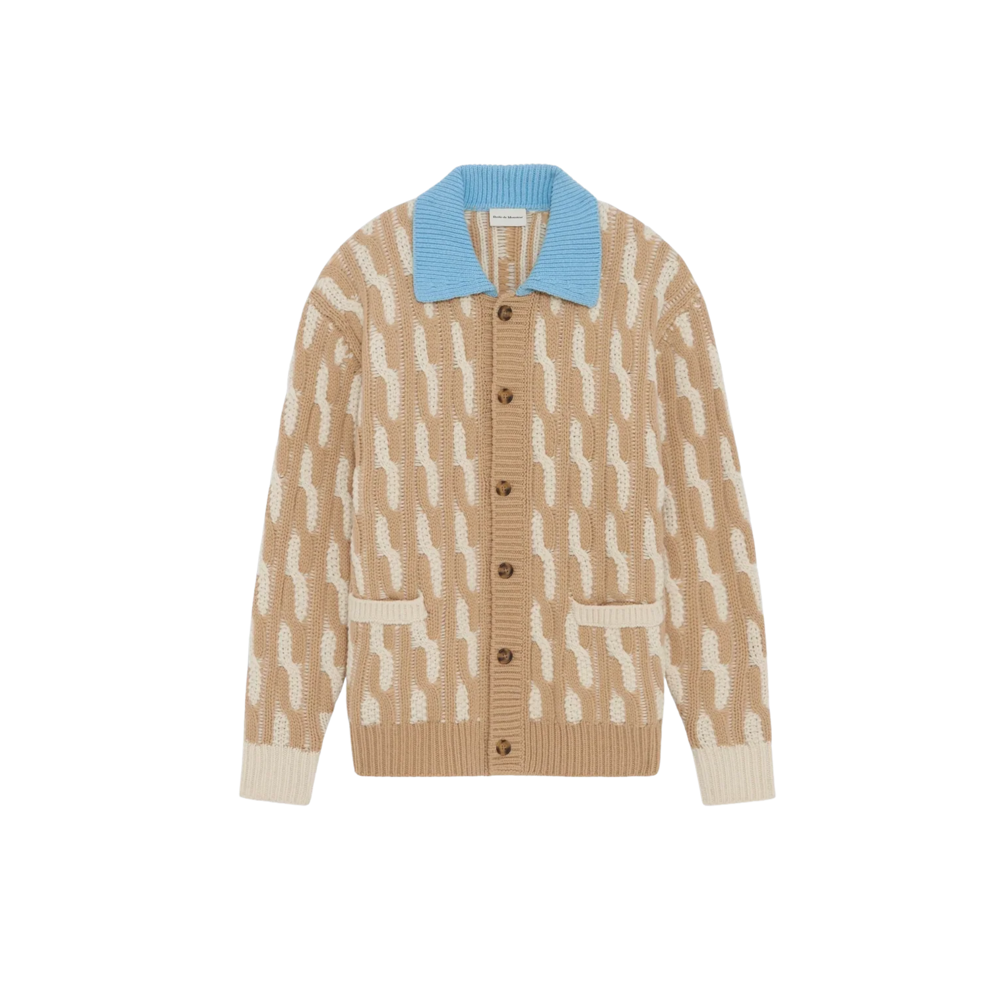 Le Cardigan Torsades Bicolore