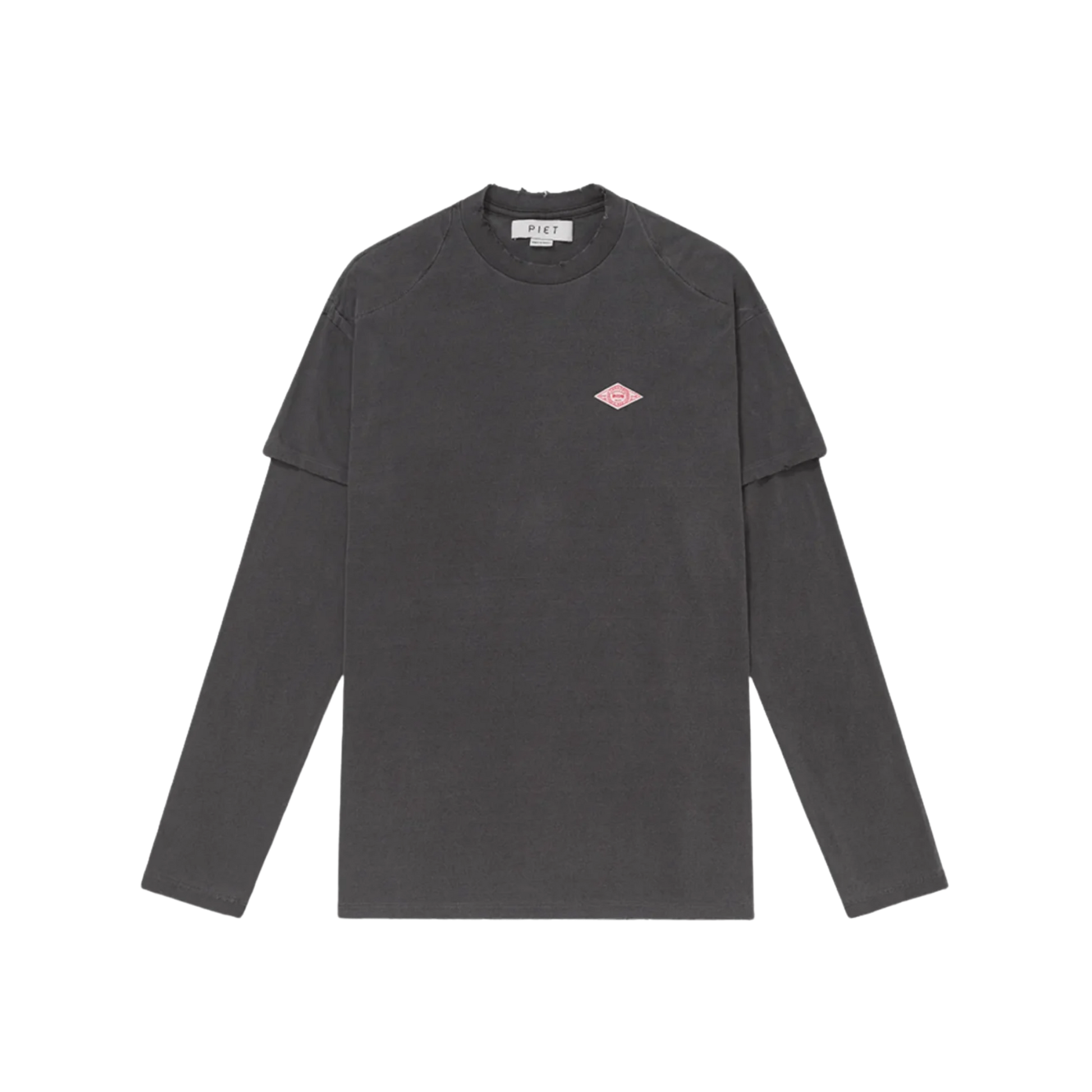 Double Long Sleeve T-shirt - Vintage Black