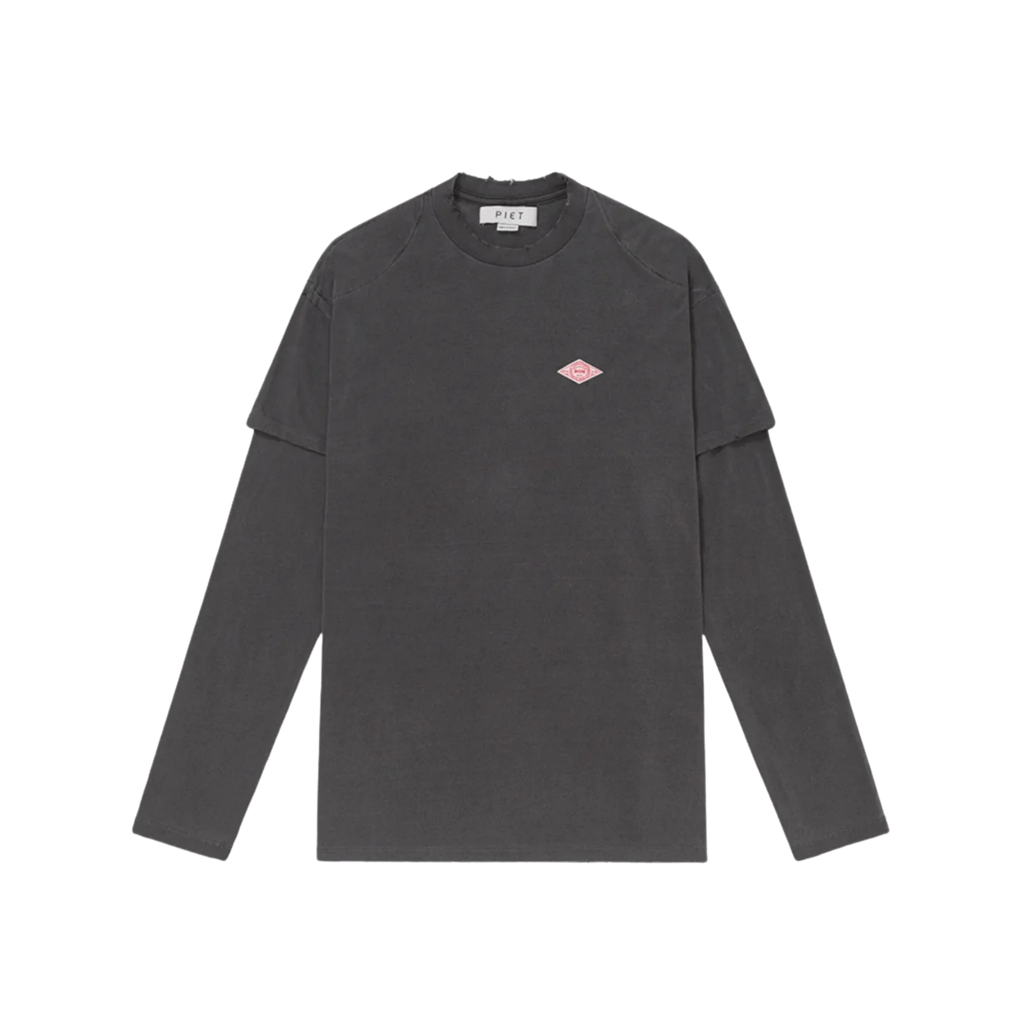 Double Long Sleeve T-shirt - Vintage Black