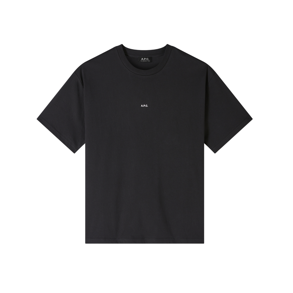 t-shirt boxy micro logo noir