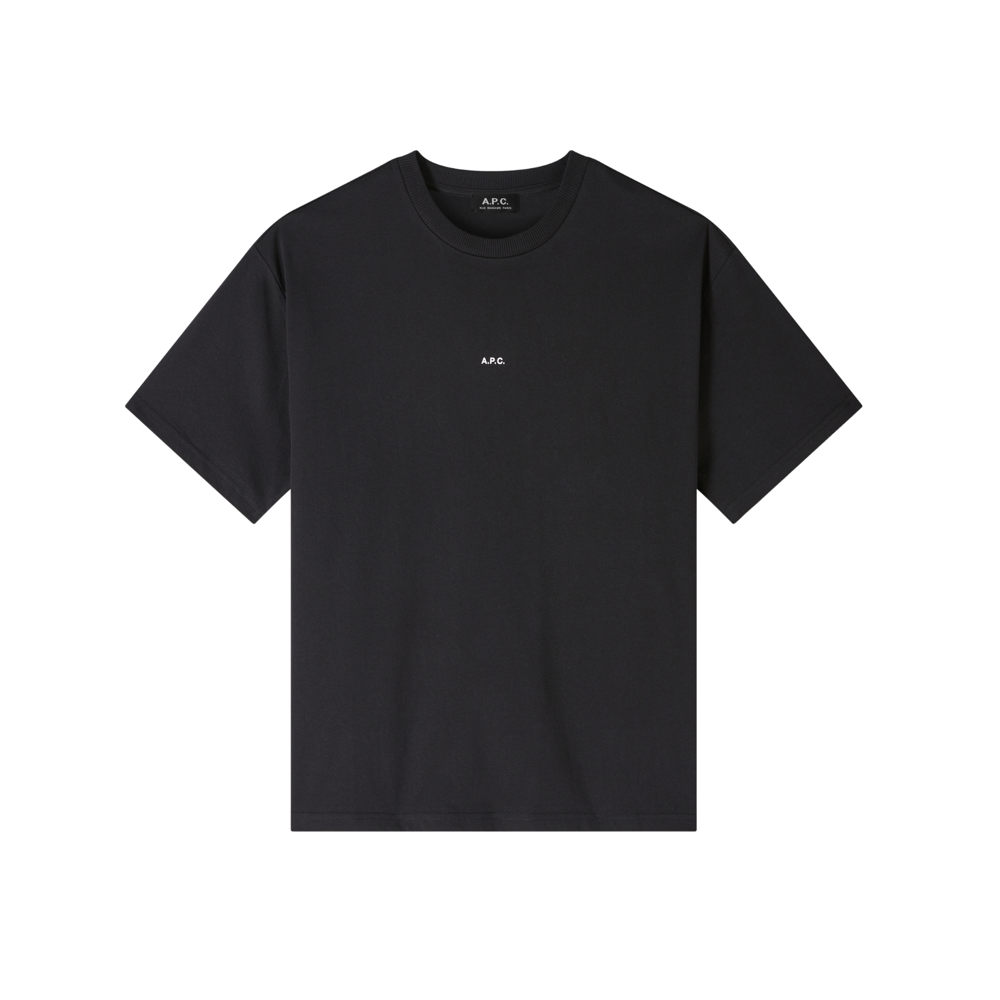 t-shirt boxy micro logo noir