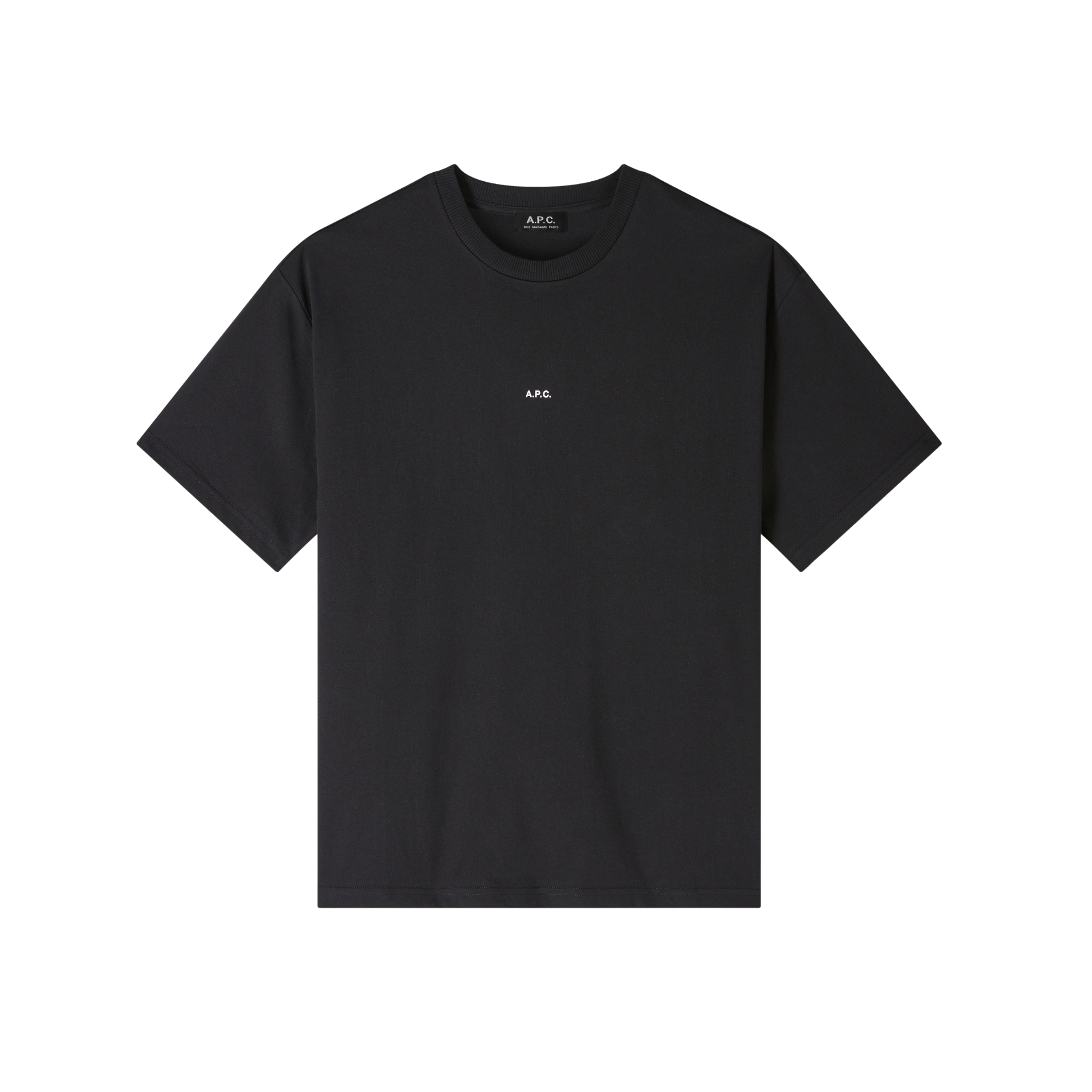 t-shirt boxy micro logo noir