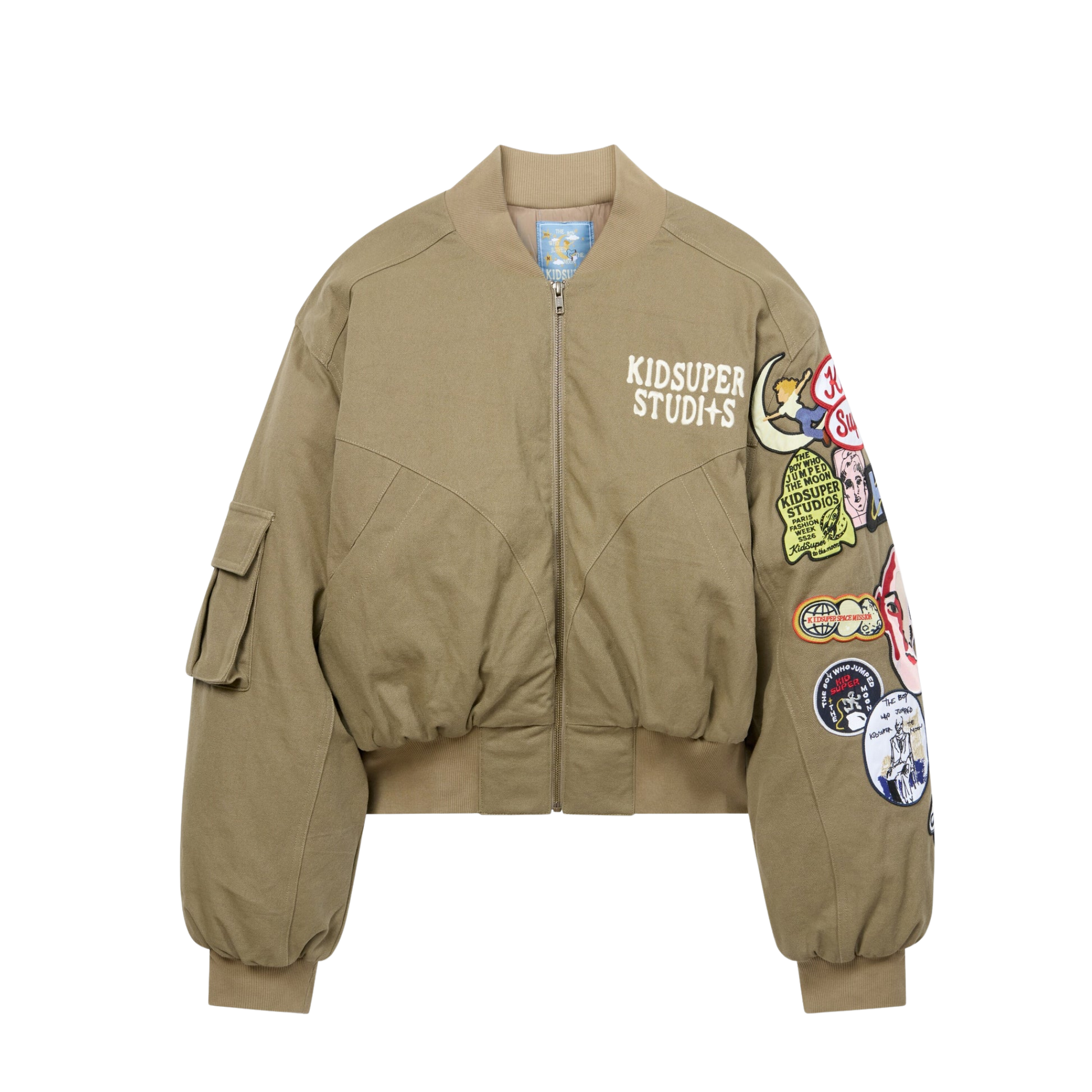 Patches Bomber Jacket Green