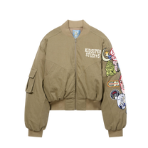 Patches Bomber Jacket Green