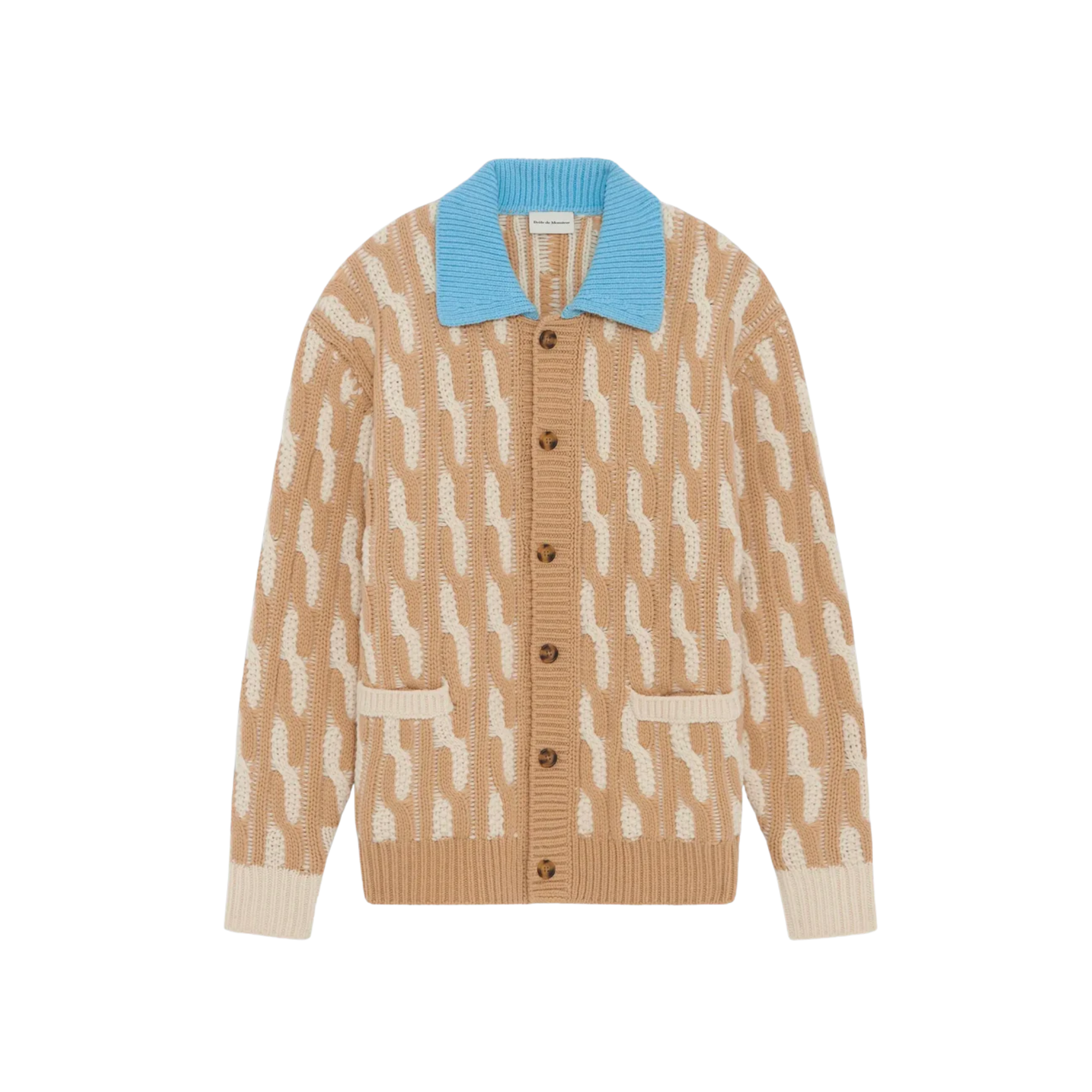 Le Cardigan Torsades Bicolore