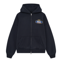 RACING CREST ZIP-UP HOODIE VINTAGE BLACK