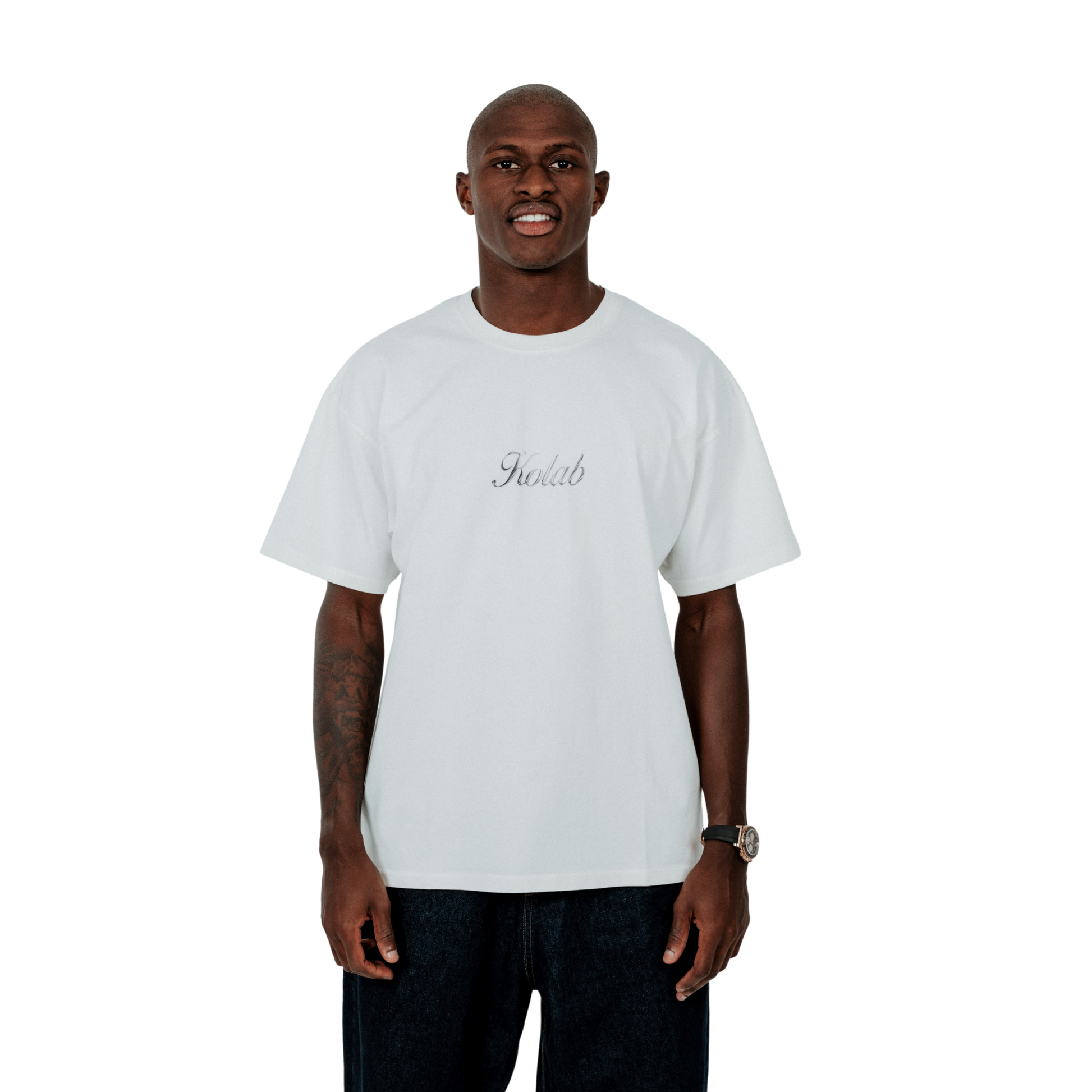 Kolab Safety Pin Tee White