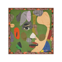 Face dots silk scarf