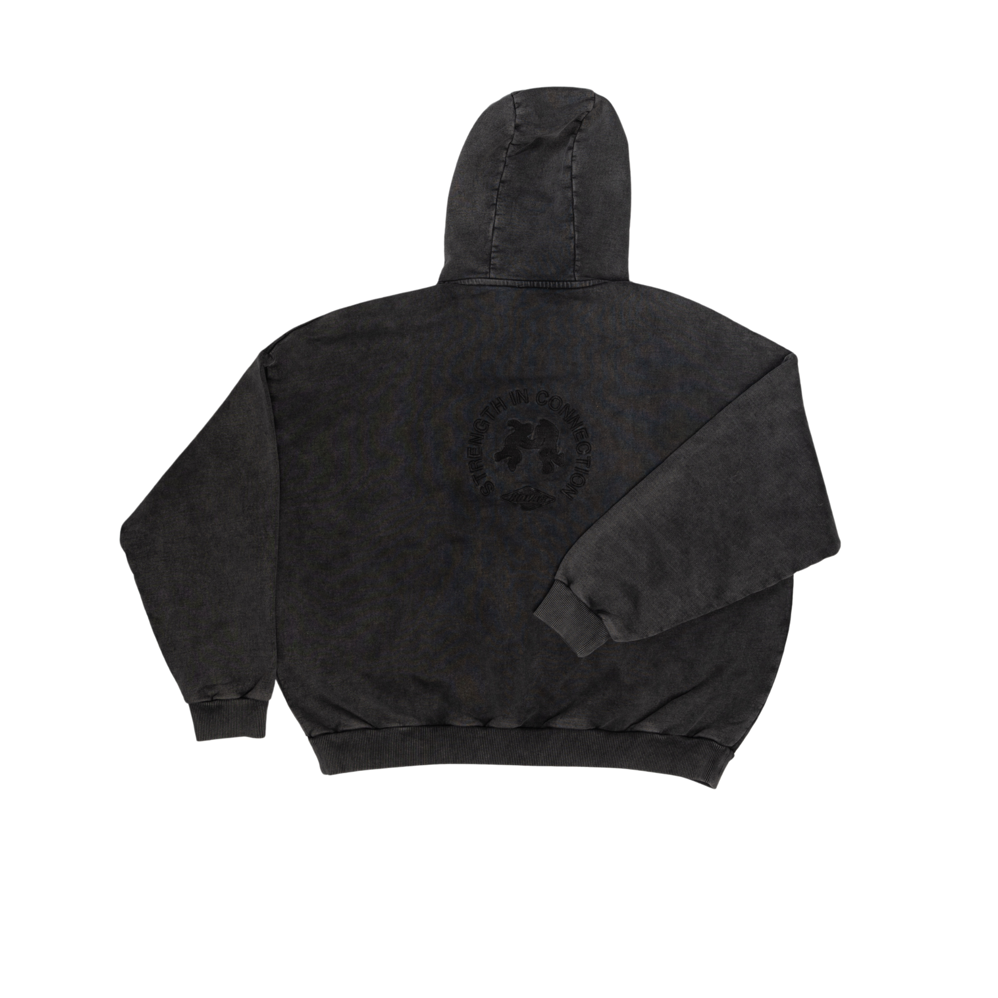 Kolab Black Zip-Up Hoodie