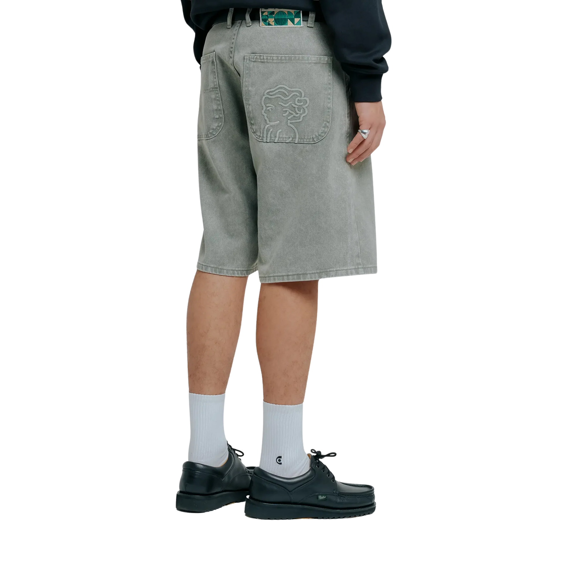 MAGOADO BIG IKON TWILL SHORTS GREEN