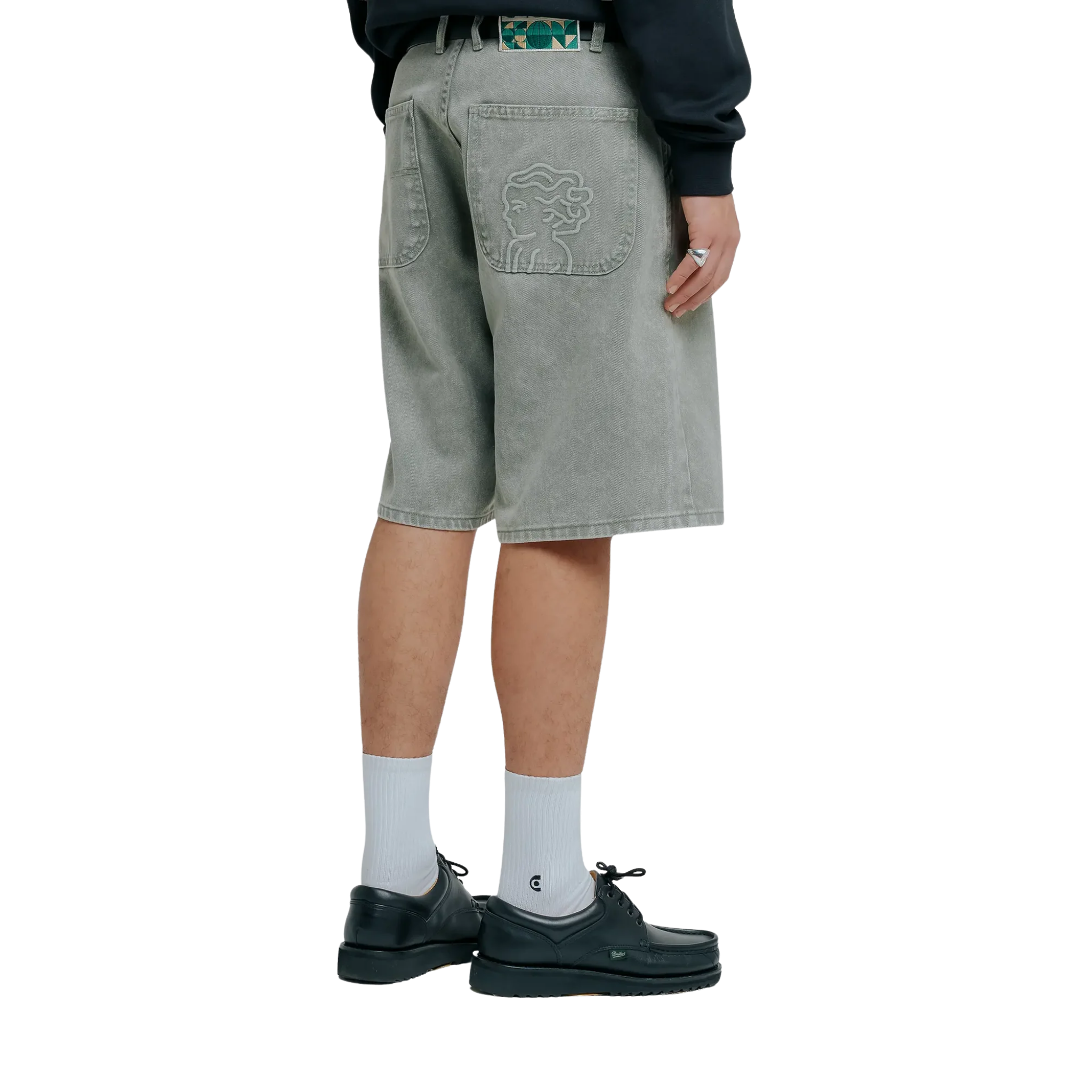 MAGOADO BIG IKON TWILL SHORTS GREEN