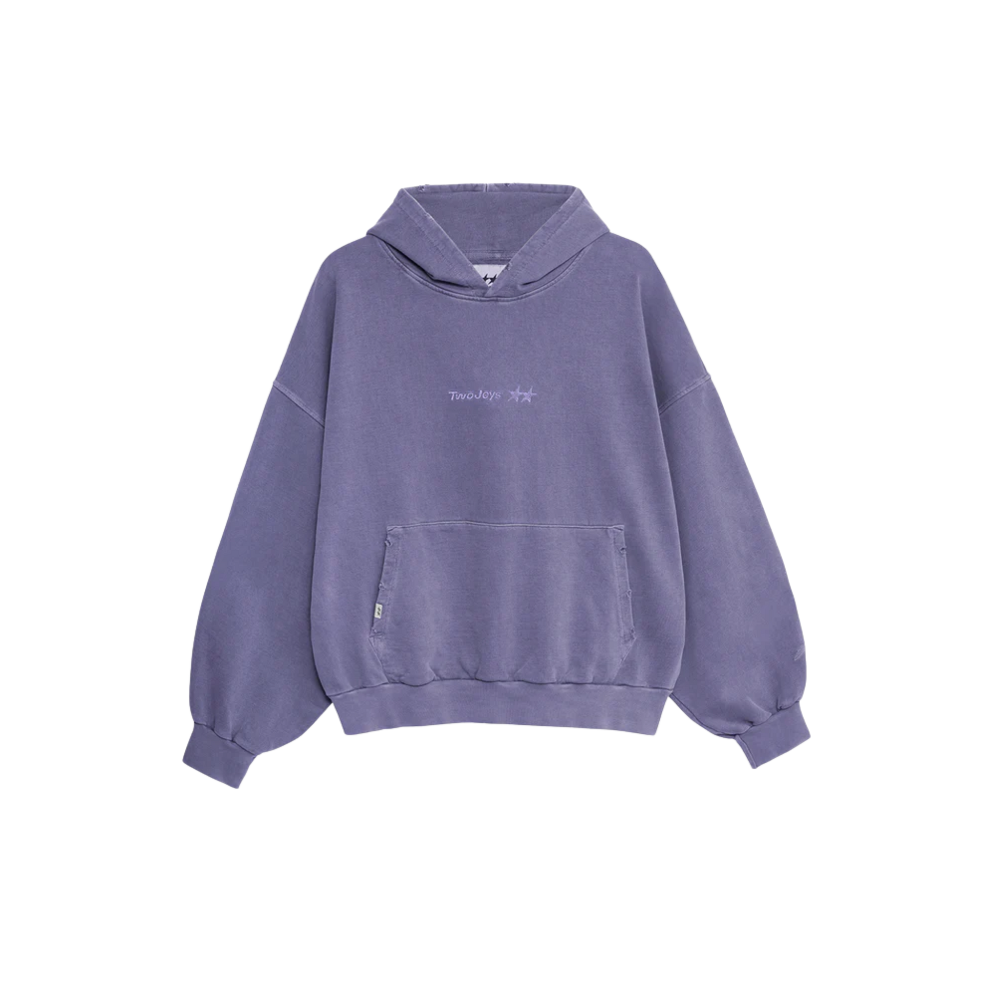 Pigment Dyed Purple Icon Hoodie