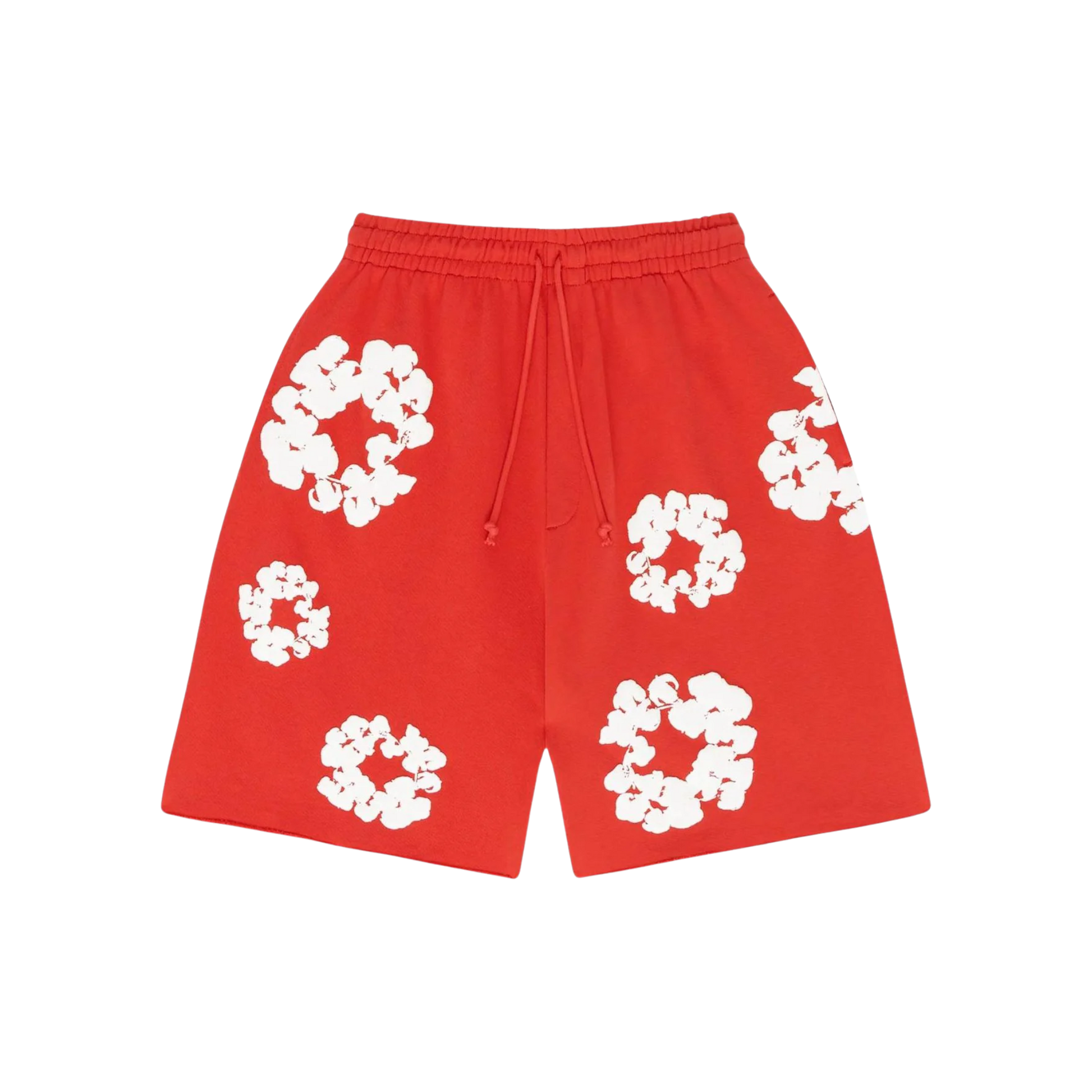 Denim Tears Cotton Wreath Logo Shorts - Red