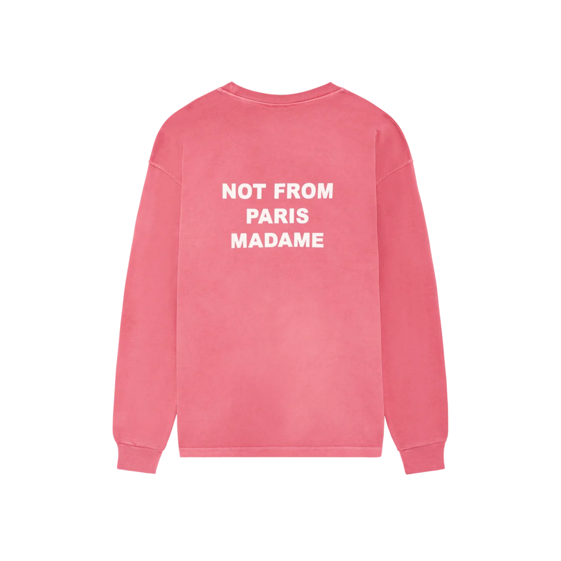 Washed Long Sleeve Slogan T-shirt