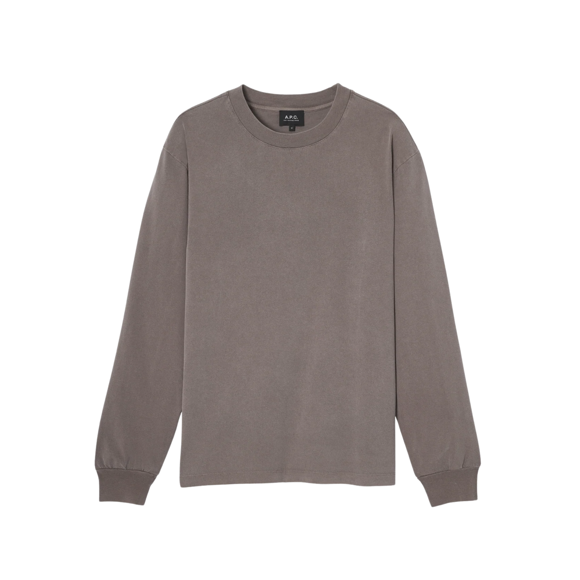 t-shirt manches long apc hiver 26 noisette
